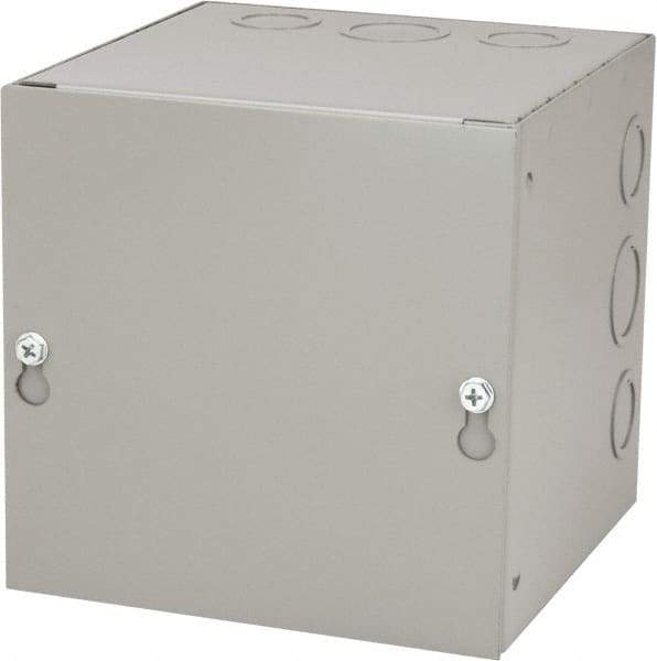 Cooper B-Line - Steel Junction Box Enclosure Screw Flat Cover - NEMA 1, 6" Wide x 6" High x 6" Deep - Makers Industrial Supply