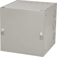 Cooper B-Line - Steel Junction Box Enclosure Screw Flat Cover - NEMA 1, 6" Wide x 6" High x 6" Deep - Makers Industrial Supply