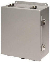 Cooper B-Line - Steel Standard Enclosure Hinge Flat Cover - NEMA 4, 12, 13, 12" Wide x 14" High x 6" Deep, Rainproof & Watertight - Makers Industrial Supply