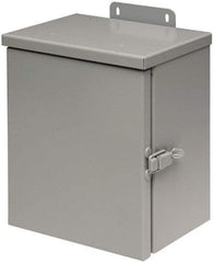 Cooper B-Line - Steel Junction Box Enclosure Hinge Flat Cover - NEMA 3R, 20" Wide x 20" High x 8" Deep, Rainproof - Makers Industrial Supply