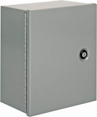 Cooper B-Line - Steel Standard Enclosure Hinge Flat Cover - NEMA 1, 10" Wide x 12" High x 6" Deep - Makers Industrial Supply