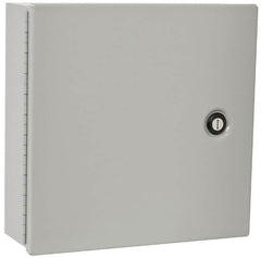 Cooper B-Line - Steel Standard Enclosure Hinge Flat Cover - NEMA 1, 12" Wide x 12" High x 4" Deep - Makers Industrial Supply