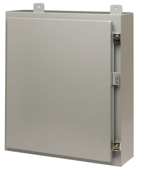 Cooper B-Line - Steel Standard Enclosure Hinge Flat Cover - NEMA 12, 13, 30" Wide x 36" High x 12" Deep - Makers Industrial Supply