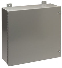 Cooper B-Line - Steel Standard Enclosure Hinge Flat Cover - NEMA 12, 13, 20" Wide x 24" High x 7" Deep, Dirt-tight & Dust-tight - Makers Industrial Supply