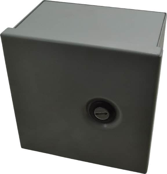 Cooper B-Line - Steel Standard Enclosure Hinge Flat Cover - NEMA 1, 6" Wide x 6" High x 4" Deep - Makers Industrial Supply