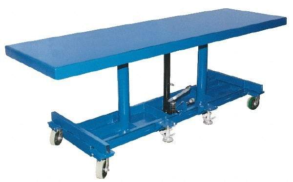 Vestil - 2,000 Lb Capacity Long Deck Mobile Lift Table - 31" Lift Height, 72" Platform Length x 30" Platform Width - Makers Industrial Supply