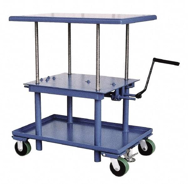 Vestil - 2,000 Lb Capacity Mechanical Lift Table - 28" Lift Height, 42" Platform Length x 30" Platform Width - Makers Industrial Supply