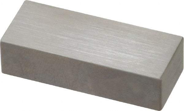 Mitutoyo - 0.55" Rectangular Steel Gage Block - Accuracy Grade AS-1, Includes Certificate of Inspection - Makers Industrial Supply