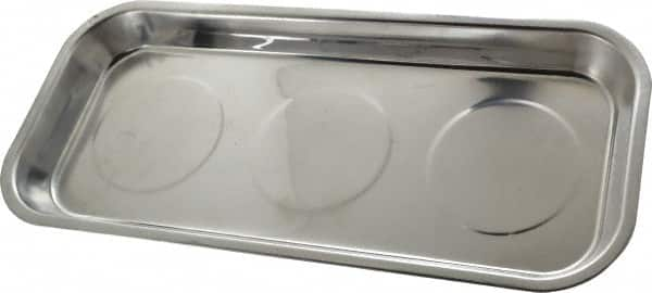 Eclipse - 14-3/16" Long x 6-1/4" Wide Magnetic Tray - Stainless Steel with Rubber-Coated Ferrite - Makers Industrial Supply