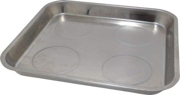 Eclipse - 11-1/2" Long x 10-11/16" Wide Magnetic Tray - Stainless Steel with Rubber-Coated Ferrite - Makers Industrial Supply