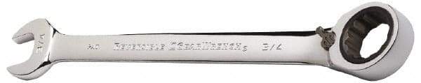 GearWrench - 3/8" Combination Wrench - 6-1/4" OAL, Steel, Polished Finish - Makers Industrial Supply