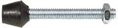 De-Sta-Co - M6 Carbon Steel Cap Tip Clamp Spindle Assembly - 15.24mm Thread Length, 25.4mm OAL, Flat Tip Cap, 0.66" Tip Surface Diam, Use with Squeeze Action Plier Clamps - Makers Industrial Supply