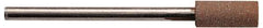 Made in USA - 1" Head Diam x 1/2" Head Thickness CBN Grinding Pin - 1/4" Shank Diam - Makers Industrial Supply