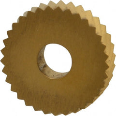 Dorian Tool - 1" Diam, 90° Tooth Angle, 12 TPI, Standard (Shape), Form Type Cobalt Left-Hand Diagonal Knurl Wheel - Exact Industrial Supply