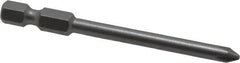 Wera - #1 Phillips Screwdriver Bit - 1/4" Drive, 2-3/4" OAL - Makers Industrial Supply