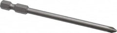 Wera - #1 Phillips Screwdriver Bit - 1/4" Drive, 3-1/2" OAL - Makers Industrial Supply