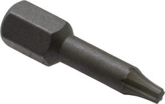 Wera - 1/4" Drive T9 Torx Screwdriver Bit - 1" OAL, Insert Bit - Makers Industrial Supply