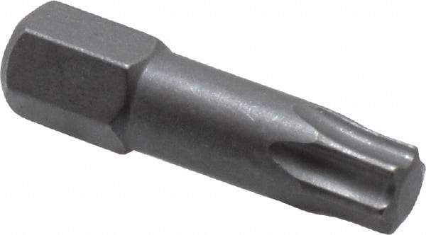 Wera - 1/4" Drive T30 Torx Screwdriver Bit - 1" OAL, Insert Bit - Makers Industrial Supply