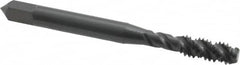 OSG - #12-24 UNC 3 Flute 2B/3B Bottoming Spiral Flute Tap - High Speed Steel, Oxide Finish, 2-3/8" OAL, Right Hand Flute, Right Hand Thread, H3, Series 107 - Makers Industrial Supply