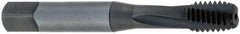 OSG - 9/16-18 UNF 4 Flute Bottoming Spiral Flute Tap - Powdered Metal, Oxide Finish, 3-19/32" OAL, Right Hand Flute, Right Hand Thread, H3, Series 313NI - Makers Industrial Supply