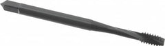 OSG - #6-32 UNC 2 Flute Modified Bottoming Spiral Flute Tap - Powdered Metal, Oxide Finish, 2" OAL, Right Hand Flute, Right Hand Thread, H4, Series 313 - Makers Industrial Supply