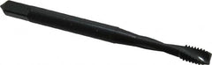 OSG - #8-32 UNC 2 Flute 3B Modified Bottoming Spiral Flute Tap - Powdered Metal, Oxide Finish, 2-1/8" OAL, Right Hand Flute, Right Hand Thread, H2, Series 313 - Makers Industrial Supply