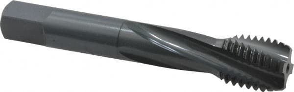 OSG - 3/4-10 UNC 4 Flute Modified Bottoming Spiral Flute Tap - Powdered Metal, Oxide Finish, 4-1/4" OAL, Right Hand Flute, Right Hand Thread, H3, Series 313 - Makers Industrial Supply