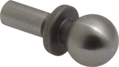 Gibraltar - 3/8" Ball Diam, 3/16" Shank Diam, Steel Inspection Tooling Ball - Slip-Fit Shank, 3/4" Ball Center to Shank Bottom, 0.3" Ball Center to Shoulder Bottom, with Shoulder - Makers Industrial Supply