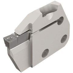 Iscar - Left Hand Cut, 5mm Insert Width, Cutoff & Grooving Support Blade for Indexables - 12mm Max Depth of Cut, 6mm Head Projection - Makers Industrial Supply