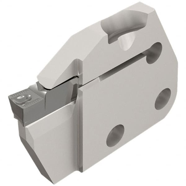 Iscar - Left Hand Cut, 6.35mm Insert Width, Cutoff & Grooving Support Blade for Indexables - 12mm Max Depth of Cut, 6mm Head Projection - Makers Industrial Supply