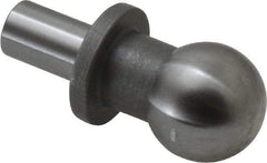 Gibraltar - 12mm Ball Diam, 6mm Shank Diam, Steel Inspection Tooling Ball - Thread Shank, 22mm Ball Center to Shank Bottom, 12mm Ball Center to Shoulder Bottom, with Shoulder - Makers Industrial Supply