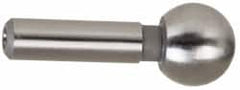 Gibraltar - 1/4" Ball Diam, 1/8" Shank Diam, Steel Inspection Tooling Ball - Slip-Fit Shank, 9/16" Ball Center to Shank Bottom - Makers Industrial Supply