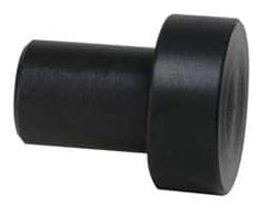 Gibraltar - 3/4" OAL, 1/4" Head Height, 5/8" OD, Hardened Steel, Ground, Press Fit Rest Button - Black Oxide Coating, 3/8" Pin Diam, 1/2" Long Pin - Makers Industrial Supply