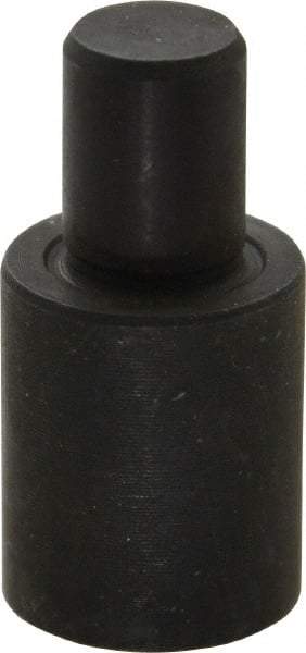 Gibraltar - 1-1/4" OAL, 3/4" Head Height, 5/8" OD, Hardened Steel, Ground, Press Fit Rest Button - Black Oxide Coating, 3/8" Pin Diam, 1/2" Long Pin - Makers Industrial Supply