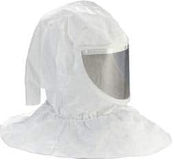 3M - Universal Size, PAPR/SAR Compatible Hood - White - Makers Industrial Supply