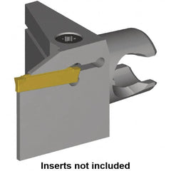 Kennametal - A4.. Insert, 30mm Head Length, 1.5mm Min Groove Width, Modular Grooving Cutting Unit Head - Right Hand Cut, System Size KM25, Series A4, KM Mini - Makers Industrial Supply