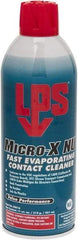 LPS - 11 Ounce Aerosol Contact Cleaner - 0°F Flash Point, Flammable, Food Grade, Plastic Safe - Makers Industrial Supply