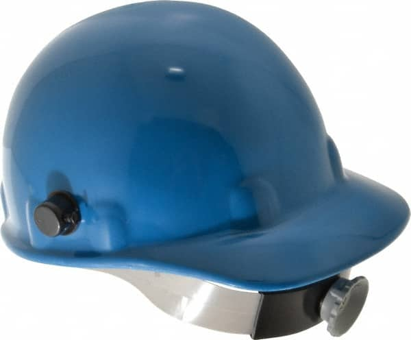 Fibre-Metal - ANSI Type I, Class G Rated, 8-Point, Ratchet Adjustment Hard Hat - Size 6-1/2 to 8, Blue, Standard Brim - Makers Industrial Supply