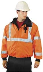 OccuNomix - Size XL General Purpose & High Visibility Jacket - Orange, Polyester, Zipper, Snaps Closure, 43 to 46" Chest - Makers Industrial Supply