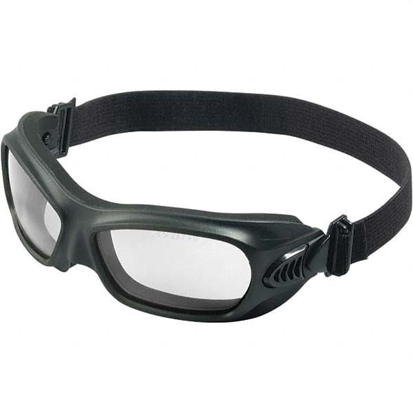 Jackson Safety - Size Universal, Smoke (Color) Anti-Fog & Scratch Resistant Lens, Safety Goggles - Indirect Vent, Black Frame - Makers Industrial Supply