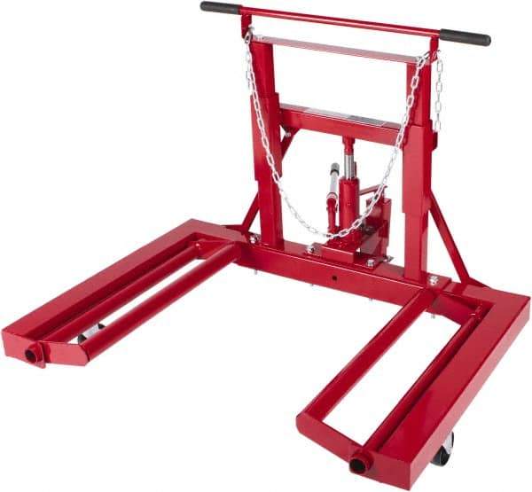 Sunex Tools - 3 Wheel, 1,500 Lb Capacity, Easy Roller - 25 to 52" Steel Wheels - Makers Industrial Supply