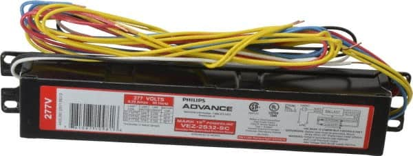 Philips Advance - 2 Lamp, 277 Volt, 0.14 to 0.25 Amp, 0 to 39 Watt, Programmed Start, Electronic, Dimmable Fluorescent Ballast - 1.00/0.05, 1.05/0.05 Ballast Factor, T8, T8/U Lamp - Makers Industrial Supply