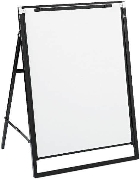 Quartet - 36" High x 24" Wide Erasable Melamine Marker Boards - Steel Frame, 30-1/2" Deep, Includes One Quartet Dry-Erase Marker - Makers Industrial Supply