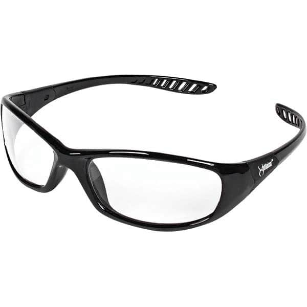 KleenGuard - Safety Glasses - CLR A/F LENS BLK FRM V40 HELLRAISER SFTY GLS - Makers Industrial Supply