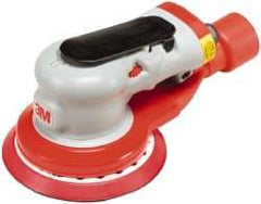 3M - 12,000 OPM, 17 CFM Air Consumption, 90 psi Air Pressure, Palm Air Orbital Sander - Round Pad, - Makers Industrial Supply