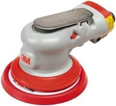 3M - 12,000 OPM, 17 CFM Air Consumption, 90 psi Air Pressure, Palm Air Orbital Sander - Round Pad, - Makers Industrial Supply