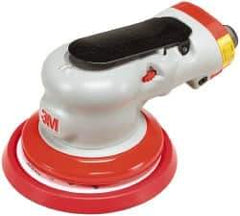 3M - 12,000 OPM, 17 CFM Air Consumption, 90 psi Air Pressure, Palm Air Orbital Sander - Round Pad, - Makers Industrial Supply