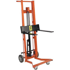 Wesco Industrial Products - 750 Lb Capacity, 40" Lift Height, Hydraulic Platform Base Manually Operated Lift - Makers Industrial Supply