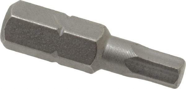 Wera - 4mm Hex Screwdriver Bit - 1/4" Drive, 1" OAL - Makers Industrial Supply