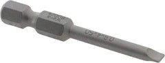 Wera - 5/32" Slotted Screwdriver Bit - 1/4" Hex Drive, 2" OAL - Makers Industrial Supply